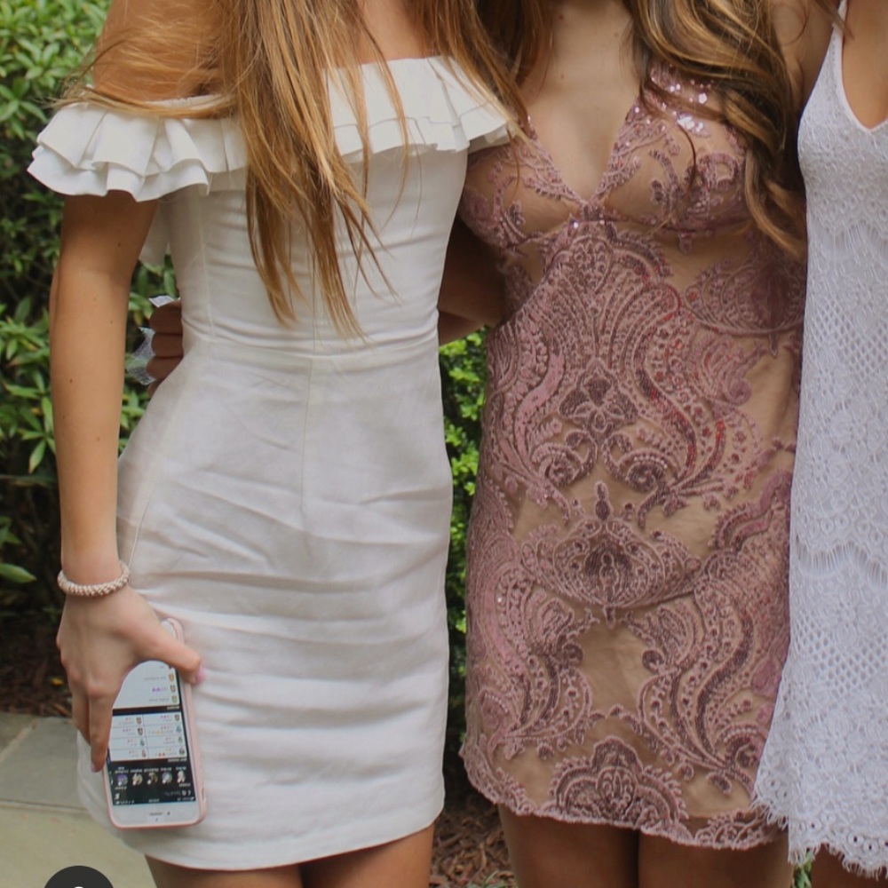 By the way ruffle dress
